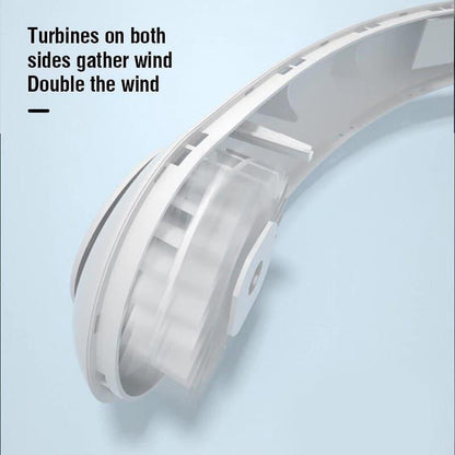Bladeless Portable Neck Fan – Quiet and Safe Cooling for Any Time