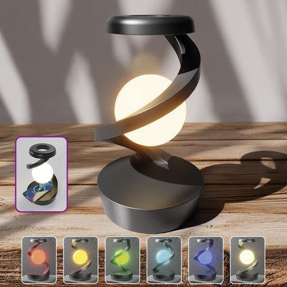 3D Levitating Moon Lamp with Wireless Charging and Dimmable Light – Modern and Magical Decor