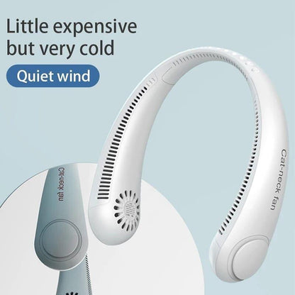 Bladeless Portable Neck Fan – Quiet and Safe Cooling for Any Time