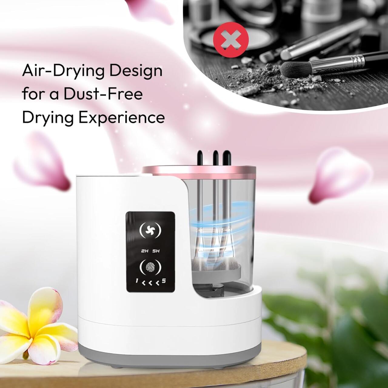 Máquina Eléctrica Limpiadora de Brochas de Maquillaje