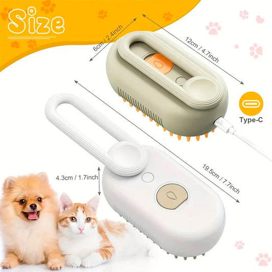 Multifunctional Pet Steam Brush – Spa and Care at Home