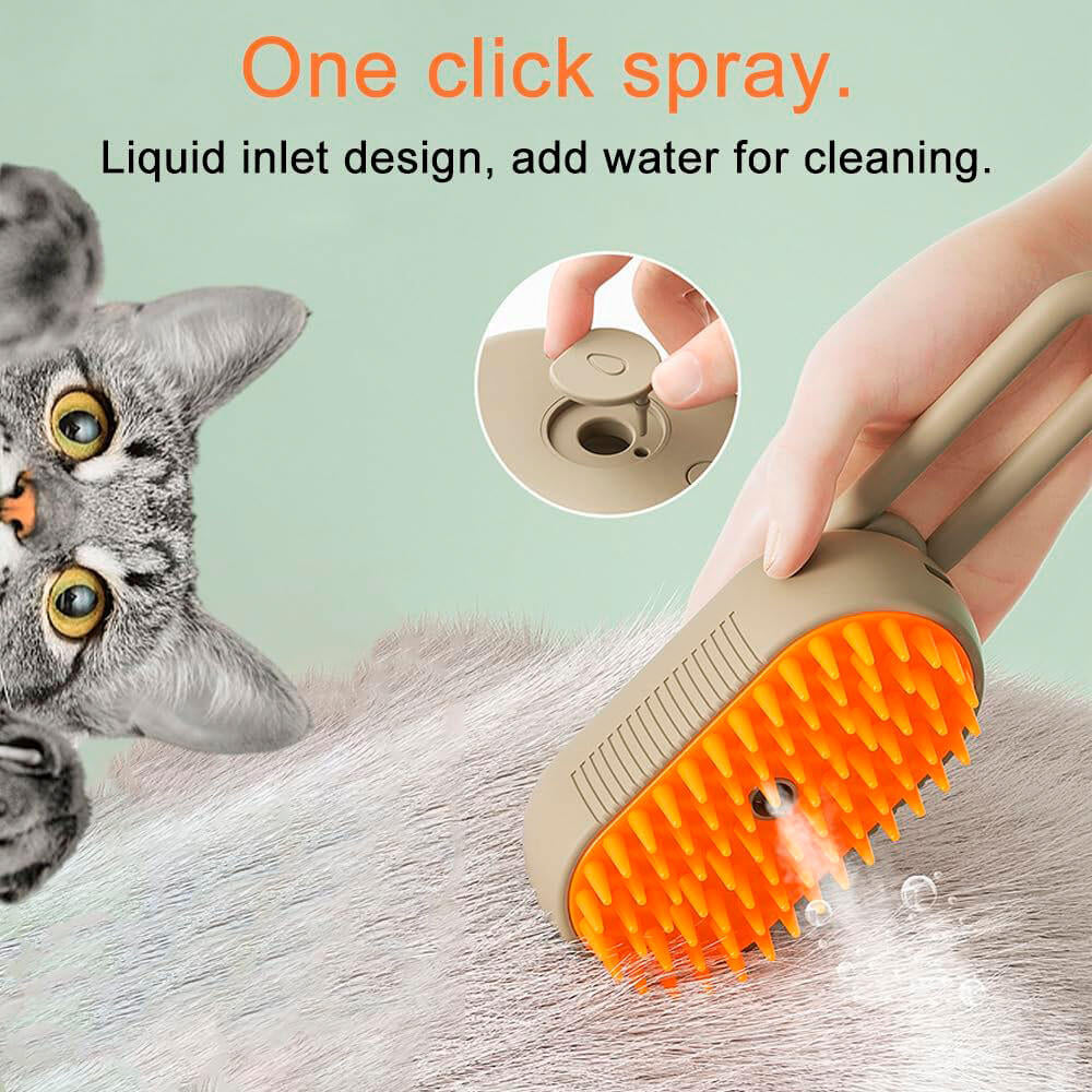 Multifunctional Pet Steam Brush – Spa and Care at Home