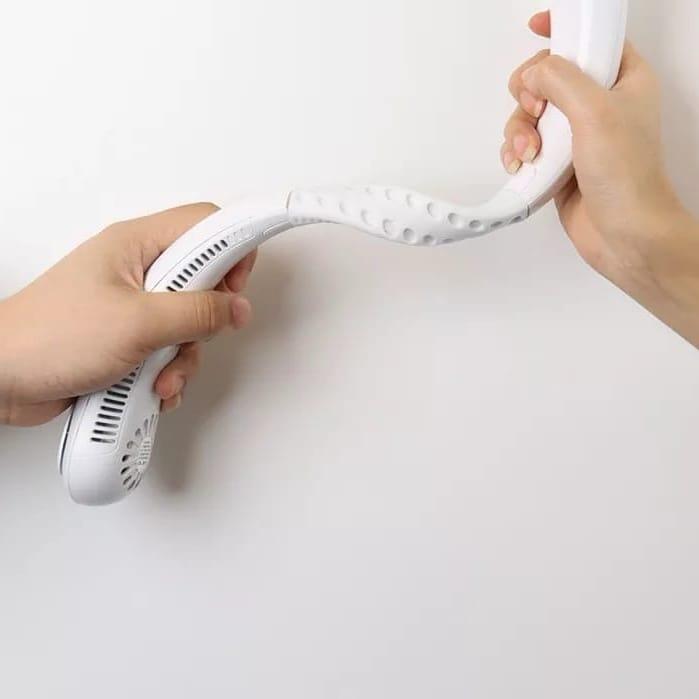 Bladeless Portable Neck Fan – Quiet and Safe Cooling for Any Time