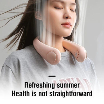 Bladeless Portable Neck Fan – Quiet and Safe Cooling for Any Time